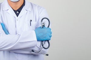 doctor crossing